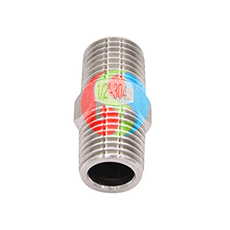 Hex Nipple Threaded Screw Stainless Steel
