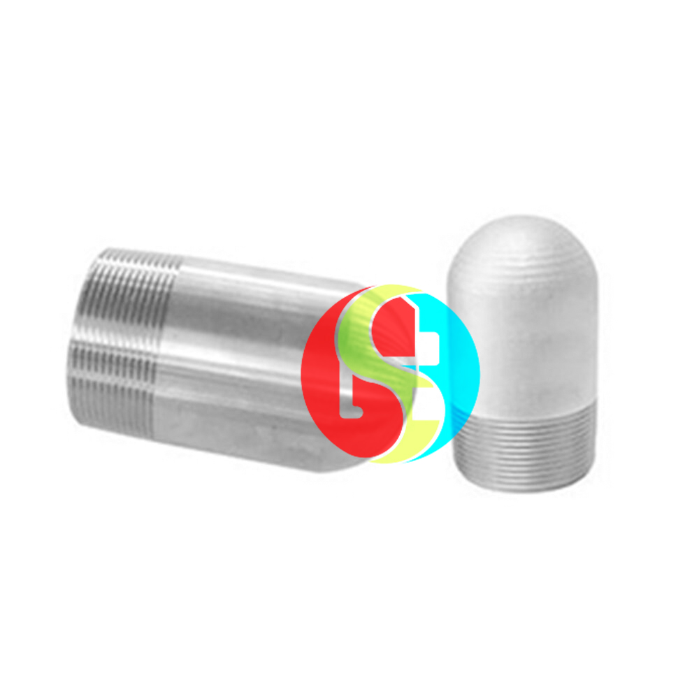Round Threaded Bull Plug Stainless Steel