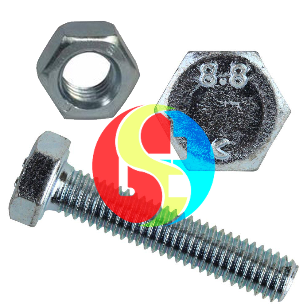 Hexagonal Bolts And Nuts Grade 8.8