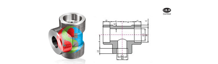 Reducer Tee Threaded Stainless Steel