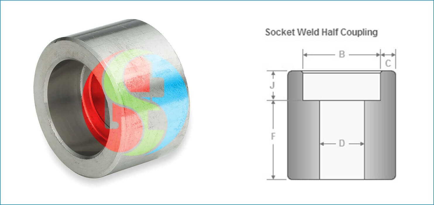 Half Coupling Socket Weld Stainless Steel