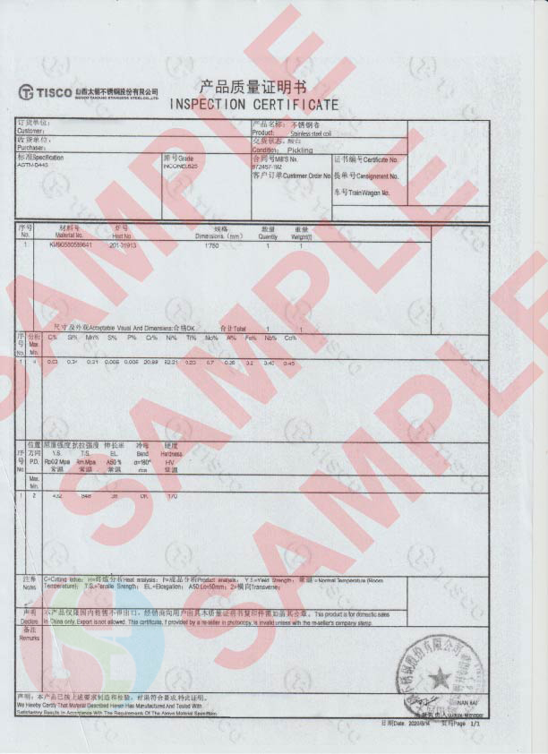 Inconel 625 Plate