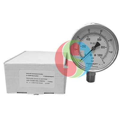 Pressure Gauge Ashcroft 1000 psi